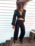 Classic Black Sarong Pants image 1