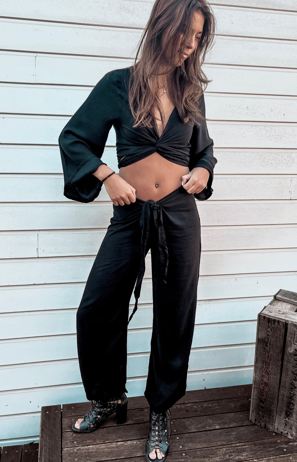 Classic Black Sarong Pants image 2