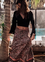 Classic Black Wrap Top image 0