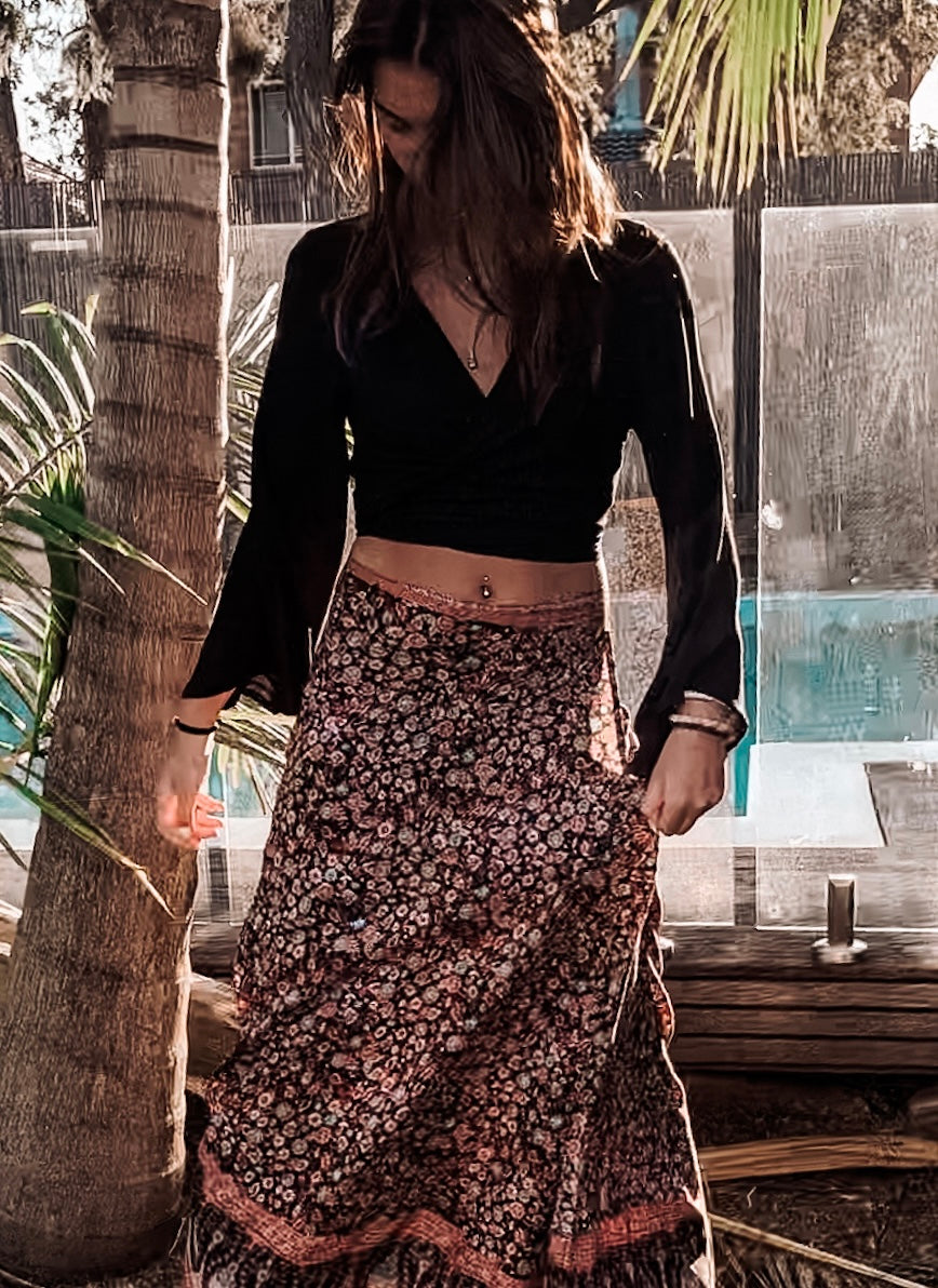 Classic Black Wrap Top image 0