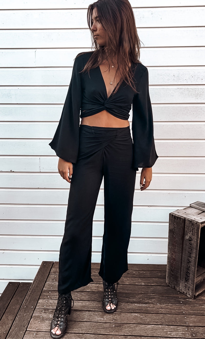 Classic Black Sarong Pants image 0